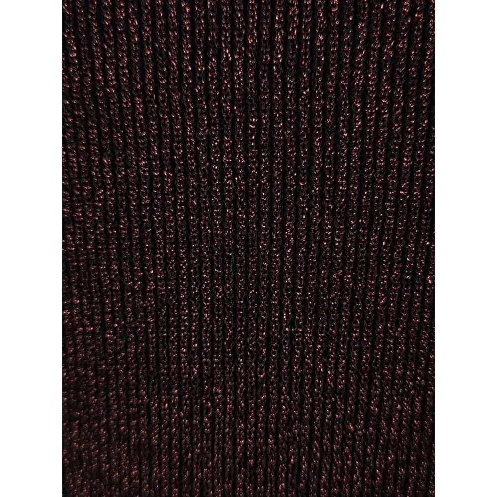 Just Cavalli Lurux Cocktail Evening Dress Size 8 Brown Metallic NWT $550 - Picture 5 of 9